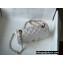 Chanel Mini Classic Flap Handbag A69900 in Lambskin Pearl White