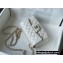Chanel Mini Classic Flap Handbag A69900 in Lambskin Pearl White