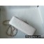 Chanel Mini Classic Flap Handbag A69900 in Lambskin Pearl White