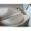 Chanel Mini Classic Flap Handbag A69900 in Lambskin Pearl White