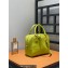 Loewe Amazona 19 square bag in nappa calfskin Lime Yellow