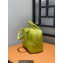 Loewe Amazona 19 square bag in nappa calfskin Lime Yellow