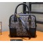 Loewe Amazona 19 square bag in Anagram jacquard and calfskin Black