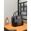 Loewe Amazona 19 square bag in Anagram jacquard and calfskin Black