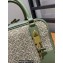 Loewe Amazona 19 square bag in Anagram jacquard and calfskin Green