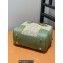 Loewe Amazona 19 square bag in Anagram jacquard and calfskin Green