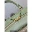 Loewe Amazona 19 square bag in Anagram jacquard and calfskin Green