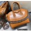Givenchy Small Antigona Bag in Box Leather Brown with Chain