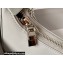 Givenchy Small Moon Cut Out Bag in Leather Light Gray