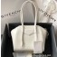 Givenchy Mini Antigona Lock Bag in Box Leather White with Removable 4G Padlocks