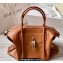 Givenchy Medium Antigona Soft Lock Bag in Smooth Leather Brown