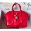 Givenchy Mini Antigona Lock Bag in Box Leather Red