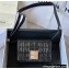 Givenchy Small 4G Bag in Box Leather Embossed Black