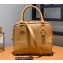 Loewe Amazona 19 square bag in nappa calfskin Warm Desert