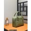 Loewe Amazona 19 square bag in nappa calfskin Green