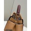 Fendi Peekaboo Iconic Medium Bag Brown in Calfskin Leather with FF Lining