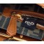 Fendi Peekaboo Iconic Medium Bag Caramel in Calfskin Leather with FF Lining