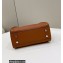 Fendi Peekaboo Iconic Mini Bag in Grain Leather Brown