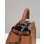 Fendi Peekaboo Iconic Mini Bag in Grain Leather Brown
