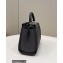 Fendi Peekaboo Iconic Mini Bag in Grain Leather Dark Gray