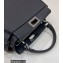 Fendi Peekaboo Iconic Mini Bag in Grain Leather Dark Gray