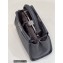 Fendi Peekaboo Iconic Mini Bag in Grain Leather Dark Gray