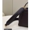 Fendi Peekaboo Iconic Mini Bag Coffee in Calfskin Leather with FF Lining