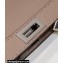 Fendi Peekaboo Iseeu Medium Bag in Selleria Romano Leather Elephant Gray