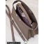 Fendi Peekaboo Iseeu Medium Bag in Selleria Romano Leather Elephant Gray