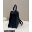Fendi Peekaboo Iseeu Medium Bag in Selleria Romano Leather Black