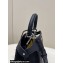 Fendi Peekaboo Iseeu Medium Bag in Selleria Romano Leather Black