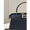 Fendi Peekaboo Iseeu Medium Bag in Selleria Romano Leather Black