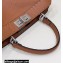 Fendi Peekaboo Iseeu Medium Bag in Selleria Romano Leather Brown
