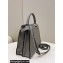 Fendi Peekaboo Iseeu Medium Bag in Selleria Romano Leather Gray