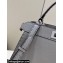 Fendi Peekaboo Iseeu Medium Bag in Selleria Romano Leather Gray