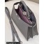 Fendi Peekaboo Iseeu Medium Bag in Selleria Romano Leather Gray