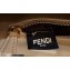 Fendi Peekaboo Iconic Mini Bag in Vintage Effect Lambskin Creamy