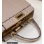 Fendi Peekaboo Iconic Medium Bag in Vintage Effect Lambskin Creamy