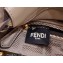 Fendi Peekaboo Iconic Mini Bag Dark Gray in Calfskin Leather with FF Lining
