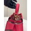 Fendi Peekaboo Iconic Mini Bag Red in Calfskin Leather with FF Lining
