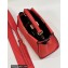 Fendi Peekaboo Iconic Mini Bag Orange Red in Calfskin Leather with FF Lining