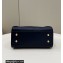 Fendi Peekaboo Iconic Mini Bag Dark Blue in Calfskin Leather with FF Lining