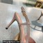 Valentino Heel 8cm Crystal VLogo Signature Calfskin Slingback Pumps Nude