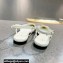 Valentino Crystal VLogo Signature Calfskin Slingback Ballet Flats White