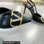 Valentino Heel 8cm Crystal VLogo Signature Calfskin Slingback Pumps Black