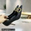 Valentino Heel 8cm Crystal VLogo Signature Calfskin Pumps Black