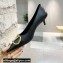 Valentino Heel 4cm Crystal VLogo Signature Calfskin Pumps Black