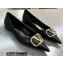 Valentino Crystal VLogo Signature Calfskin Ballet Flats Black