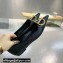 Valentino Crystal VLogo Signature Calfskin Ballet Flats Black