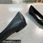 Valentino Crystal VLogo Signature Calfskin Ballet Flats Black